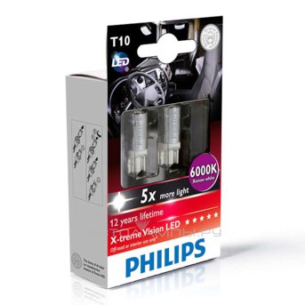 ����� Philips W5W X-tremeVision LED 24V 1W (2 ��.)
